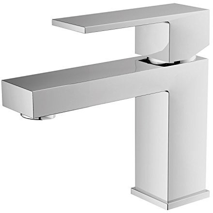 StoneArt Waschtischarmatur Wasserhahn Bad Einhebel-Mischbatterie Badarmatur Waschbecken Badezimmer Lecco 938210 chrome, 15cm