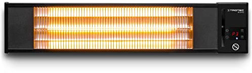 TROTEC Stufetta a infrarossi IR 2010 S | 3 livelli di riscaldamento fino a 2.000 watt di potenza termica | Telecomando a infrarossi