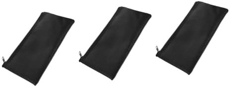SHOWERORO 3St Mikrofon Aufbewahrungstasche Funkmikrofon Taschen für Mikrofone Kofferzubehör stoßfester Mikrofonkoffer Aufbewahrungstasche für Mikrofon tragbare Mikrofontasche Haut Black
