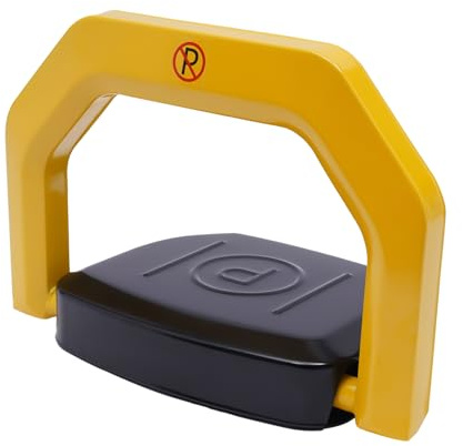 ACROSSPART Automatisk parkeringsspärr, parkeringsspärr, vikbar med 2 fjärrkontroller, IP67, professionell parkeringsplatsspärr, parkeringsspärr, automatisk parkeringsplatsspärr