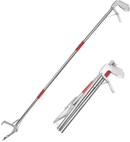 Pinza per serpenti da 127 cm, solo 43,2 cm dopo la piegatura, bastone serpente adatto per molti scenari, gli strumenti per serpenti possono essere utilizzati anche come pinze per rettili e gancio per