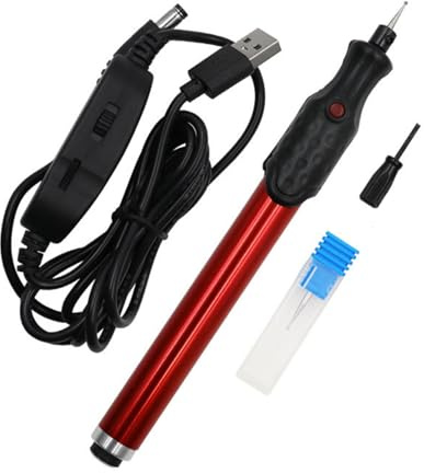 Elektrisk Graveringspenna Mini USB Justerbar Hastighet Bärbar Elektrisk Gravör för Metall Trä Glas Plast Smycken