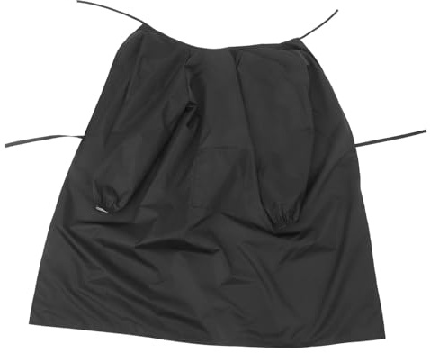 POPETPOP Unisex Waterproof and Oilproof Long Sleeve Apron Sleeves and Convenient Pockets for Painting, Cleaning, and Workplace Use, Grey Protective Overalls for Men and Women