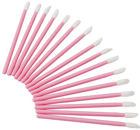 Lalang 50 Stück Einweg-Lippenpinsel Gloss-Stab-Applikatoren-Verfassungs-Kosmetik-Tool Schoenheit