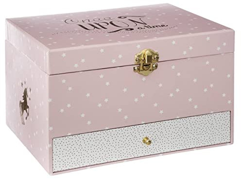 Musikbox Einhorn H 14 cm - Rosa - Atmosphera créateur d'intérieur