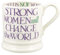 Emma Bridgewater große Tasse 1/2 Pint, Keramik Kaffeetasse groß - Steingut Tasse, Cappuccino, Latte, Kaffee, Teetasse - Schöne Tassen, Geburtstagsgeschenk - Kaffeebecher Lila Schrift Women Equality