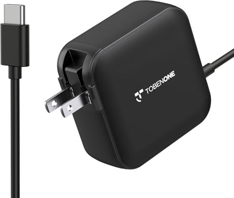100W USB C Laptop Charger, Universal GaN III Power Supply Adapter, Replacement Foldable Fast Charger PD3.0 for MacBook Pro/Air, HP, Lenovo, Asus, Steam Deck, and All Type C Devices (5ft Cable)