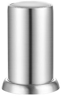 Palillero Dispensador Soporte automático for palillos de dientes con cierre de clic Dispensador de palillos de dientes de acero inoxidable Organizador de bastoncillos de algodón Caja de almacenamiento