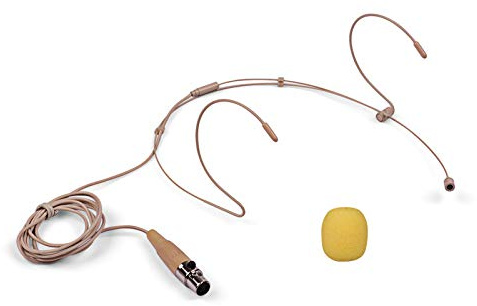 keppy Lätt huvudbonad headset mikrofon kondensatormikrofon 3-stifts mini XLR-kontakt för trådlös bodypack-sändare