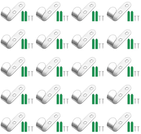 Lot de 20 Crochet Bache pour Bâche De Remorque, 50 x 13 x 2,5 mm Attache Bache, Crochet pour Bache pour Remorque, Accessoires De Remorque De Voiture