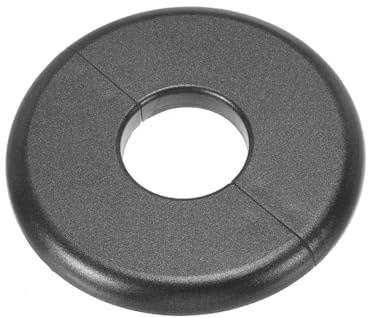 PATIKIL Vägg delad fläns 28 mm (1,10 tum), ABS rund självhäftande täckbricka platta spännen vatten rörskydd för kök badrum arm rör kran dekoration, grå