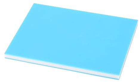 OVAQUIXI Linoleumtryckblock Tjockt Termoplastgummisnittblock 20 X 15 X 1cm 3 Lager Blå Vit Blå Slät Yta för Konstnärer Studenter Stämpelframställning