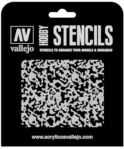 Vallejo ST-AIR001 Verwitterte Farbe 1/48 125 x 125 mm Air Markings Airbrush Schablone