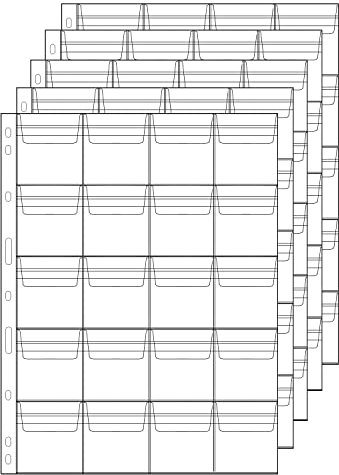 DBALL 14 Pezzi Fogli Portamonete Raccoglitore Monete Standard a 9 Fori Album Monete Collezionisti Trasparente per la Maggior Parte delle Dimensioni Monete (20 Tasche)