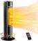 Grelife Fan Heater, 2000 W Quiet Energy Saving Electric Heater with Thermostat, 70° Oscillation Function, 3 x Heat Settings, Room Heater for Bathroom, Office, Living Room, Bedroom, Black