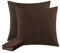 Aisbo Kissenbezug 80x80 2er Set - Kopfkissenbezug 80 x 80 Braun mit Reißverschluss aus Mikrofaser, ÖKO-TEX Pillow Cover 80x80cm, Weich und Bügelfrei