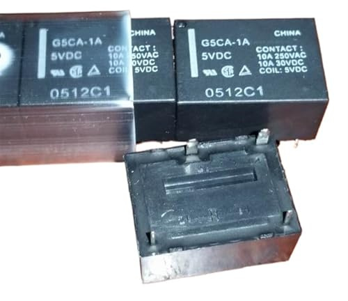 1 styck G5CA-1A 24 VDC/5 VDC; G5CA-1A-E 12 VDC/24 VDC ; G5CE-1 24VDC ; (7520-1A-5V/12V/24V-10A) relä 4-polig (G5CA-1A 24VDC)