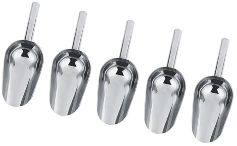 Hamwesh Pinza per per Ghiaccio Dolce in Acciaio Inossidabile Resistente, Leggera e Facile da Usare per Bar e Ristoranti (5 * pala)