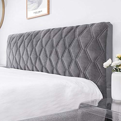 uyeoco Elastische Bettkopfteil Bezug Kopfteilabdeckung Bezug für bettkopfteil Kopfteil Hussen 120/150/180/200/220cm Bettkopfteil kopfteil hussen Elegant Kopfteilbezug Bett,100cm(39)