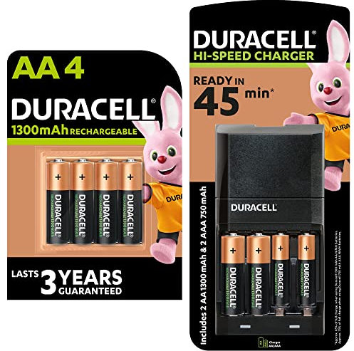 Chargeur de Piles AA et AAA en 45 minutes (6 piles AA et 2 Piles AAA)