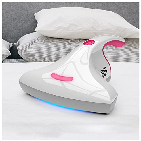 DFANCE UV Aspirateur Anti-Acariens À La Maison Punaises De Lit Acariens Aspirateur Filtration Et Stérilisation Haute Efficacité HEPA,idéal pour Les Personnes allergiques,Rose