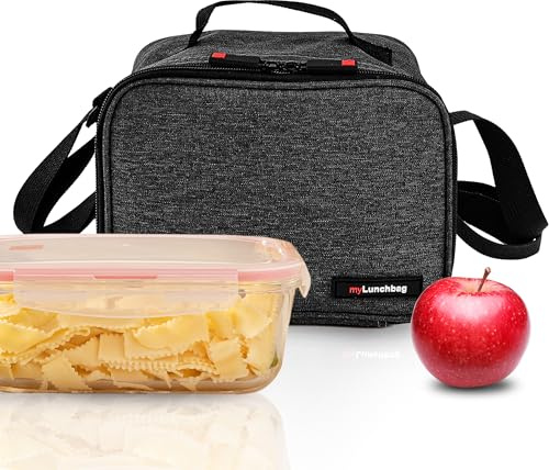 Iris Barcelona Bolsa Térmica Porta Alimentos 8L - Bolsa Almuerzo + Táper de Cristal, Lunch Bag Portátil, Bolsa Térmica comida para Trabajo y Picnic, Mantiene Frío hasta 8 Hs, Nevera Portátil Pequeña