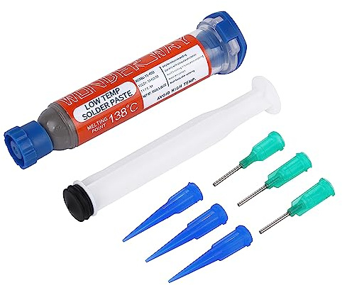 Wonderway Sn42/Bi58 T5 Lead Free Solder Paste No Clean, 138℃ Melting Point (30g)