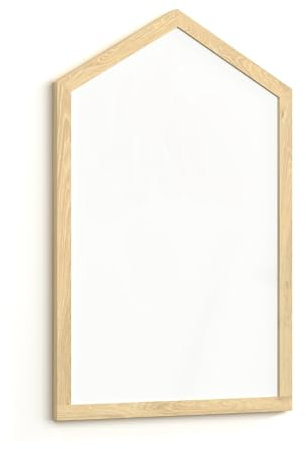ALLboards Magnettafel – Magnetisches, trocken abwischbares Whiteboard in Form eines Hauses, mit Holzrahmen