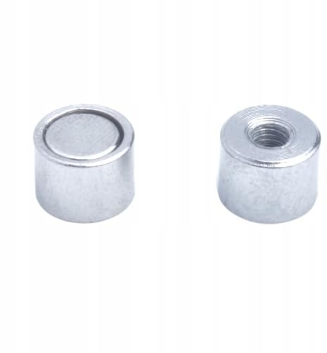 Top Magnesy – juego de 10 imanes de olla 8x6 mm con rosca interna M3, imanes de sujeción extra fuertes para taller, montaje, bricolaje y uso industrial