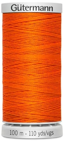 Gütermann Fil M782 Extra Fort Fil à coudre Polyester 100m Fil pour machine à coudre pour toutes les coutures très sollicitées (351 orange)