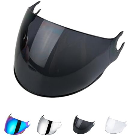 Visera Casco Moto para OF562/Airflow, Visera para Casco de Moto,Lente de Casco de Protección contra el Viento para Moto(Negro)