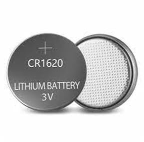 Batteria a bottone 3 V CR1620, 2 pezzi, lunga durata, per dispositivi elettronici come orologi e giocattoli.