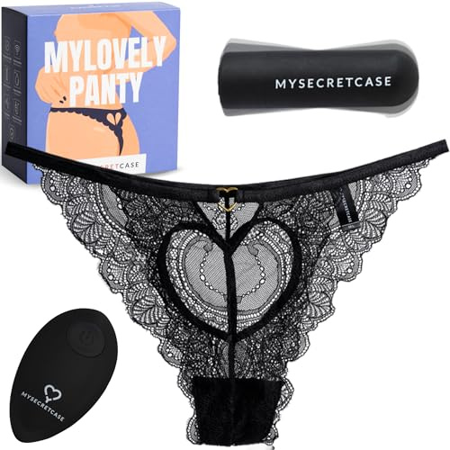 MySecretCase vibro avec telecommande couple - puissant sexclitoridienne, vibromasseurs femme clitoridien, oeuf vibrant, sexualité plaisir vibromasseur feminin, vibromasseur à distance (M/L)
