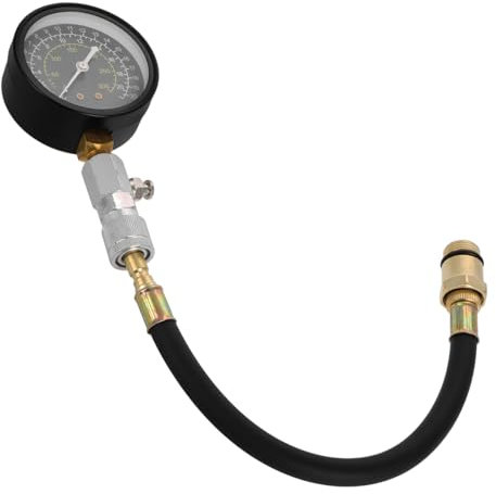 Mikinona Kit de Medidor de Compresión de Motor Herramienta de Prueba de Compresión de Alta Precisión para Motores de Automóviles de Usar y Portátil Comprobador de Presión Multifuncción