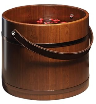 per pedicure, vasca da bagno in legno per pedicure, per alleviare lo stress, per rilassare i piedi, comoda vaschetta per la cura del piede, strumento terapeutico per anziani, donne, anziani