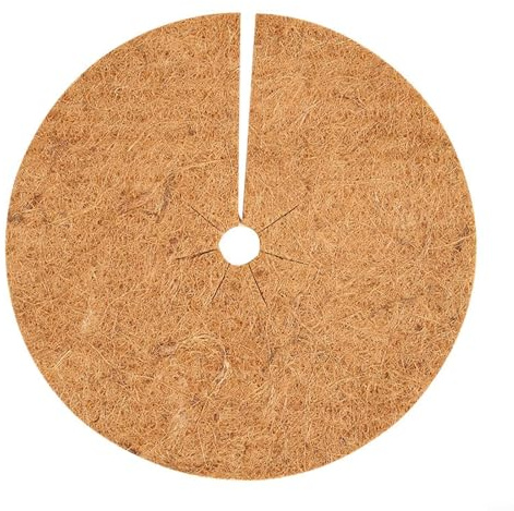Gdfnmogo Forro de fibra de coco para plantas – Disco de mantillo de fibra de coco natural para plantas en maceta, árboles de jardín y macetas al aire libre, 0.2-0.3 pulgadas de grosor, para