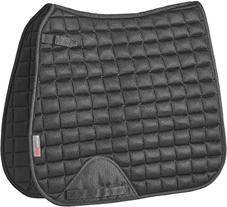 PROTECHMASTA Infrared Dressage Horse Saddlecloth - Saddle Cloth Numnah Pad - Black - COB