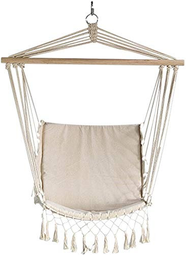 habeig Hängesessel beige Hängestuhl Hängeschaukel Sessel