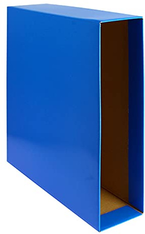 Grafoplas - Paquete de 12 Cajas para Archivador AZ Grafcolor, Tamaño A4, Color Azul, Medidas: 32,7 x 29,4 cm Lomo 8cm, Certificado FSC