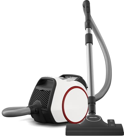 Miele Boost CX1 PowerLine SNRF0 Bagless Canister Vacuum Cleaner in Lotus White, Compact