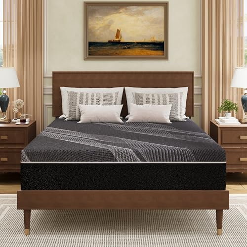 Dyonery Queen Size Mattress, 12 Inch Gel Memory Foam, Cooling & Back Pain Relief, CertiPUR-US Certified, Fiberglass Free, Foam Made in USA, Medium