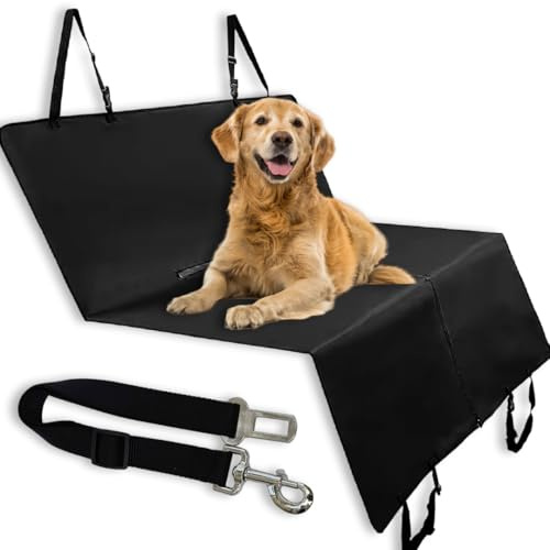 Northcamp Funda Coche Perro Impermeable y Resistente Que Incluye Cinturon Seguro para Perro - Protector para Perros para el Asiento Trasero Universal Que se Puede Utilizar Tambien para Maletero