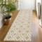 SHACOS Teppich Läufer 50x150 cm, rutschfest, Beige, Flurläufer Waschbar Modern, Küchenteppich, Teppichläufer für Flur, Küche, Eingang, Wohnzimmer