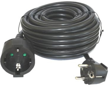 Cable Manguera Negro de 7 Metros 3x1,5 mm MAX 3680W