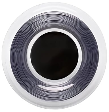 Tressify Cuerda de tenis de nailon calibre 16, gris, 200 metros, alto rendimiento, antideslizante, mejora el giro y el control para los jugadores