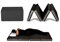 EVERGREENWEB – Futonbett, Platzsparende Einzelmatratze 80x190-10 cm hoch, Klappbar in 4 Teile faltbar und in einen Pouf umwandelbar, Schwarz Abnehmbarer Bezug, passend für alle Bettgestelle, Galaxy