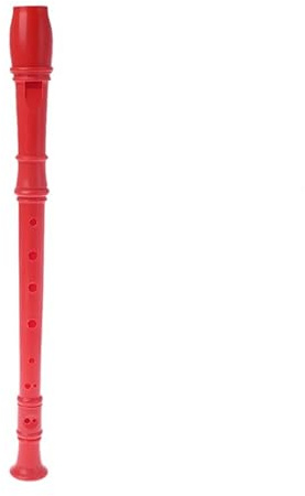skola blockflöjt Sopranblockflöjt Med 8-håls Fingersättning Plastinstrument Musikal Sopranblockflöjt Lång Flöjt 8 Hål (Color : RD)
