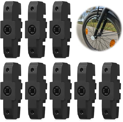 mizikuu 8 Stück Bremsbeläge Fahrrad, Bremsschuhe 50mm Bremsleistung Hohe Bremsbelag Kompatibel Magura Hs11/ Hs22/ Hs24/ Hs33 Bremsbacken Bremsgummi für Fydraulische Felgenbremse