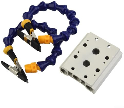 Schraubstock, Tischklemme mit flexiblen Armen, soldeirng Eisenhalter, Leiterplattenschweißen, Reparatur, dritte Handwerkzeuge für elektronische Reparatur, Schmuckhandwerk (2 Arme)