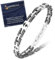 FANCIBAND Edelstahl Armband Herren Armbänder Herren mit Anker Gravur Herrenarmband Geschenk für Sohn Papa Bruder Geburtstag Weihnachten Geschenk zum Jahrestag Freund Ehemann